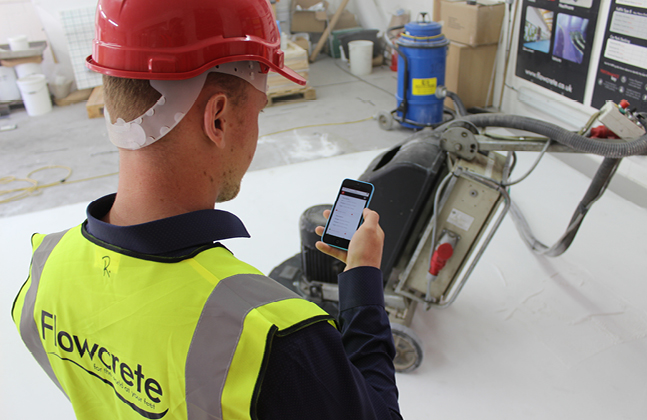 Find flooring literature while onsite